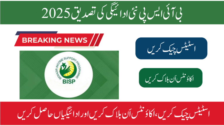 BISP New Payment Verification