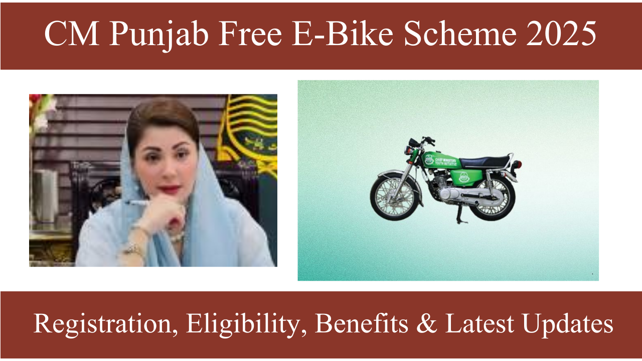 CM Punjab Free E-Bike Scheme 2025