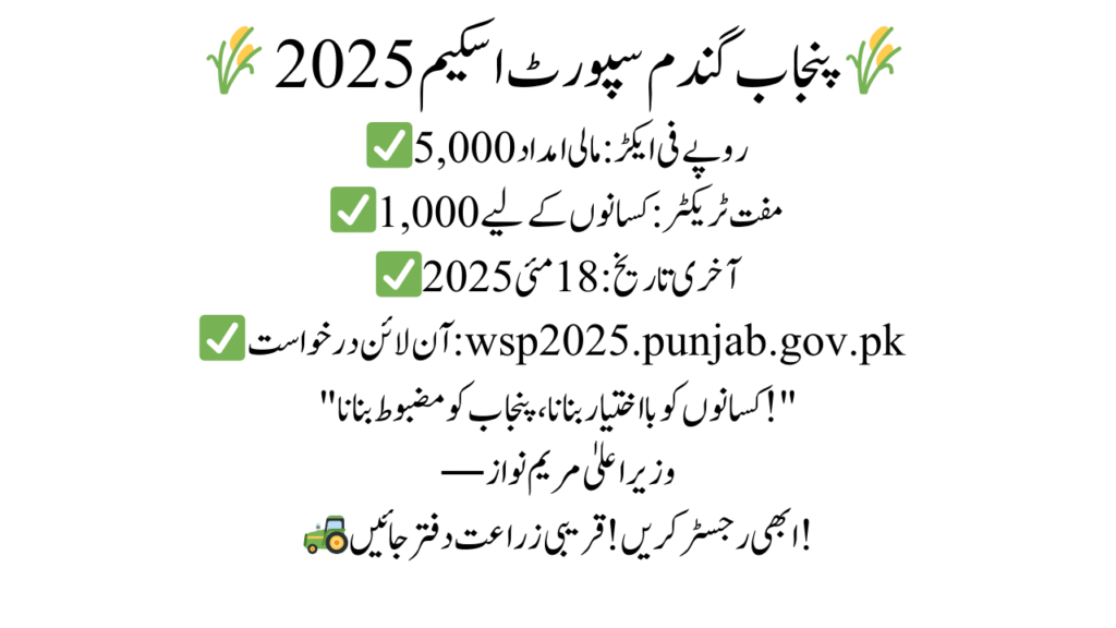CM Punjab Wheat Support Scheme