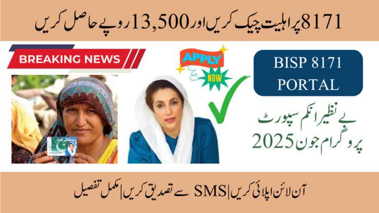 How to Apply and Check BISP 8171 Eligibility June 2025