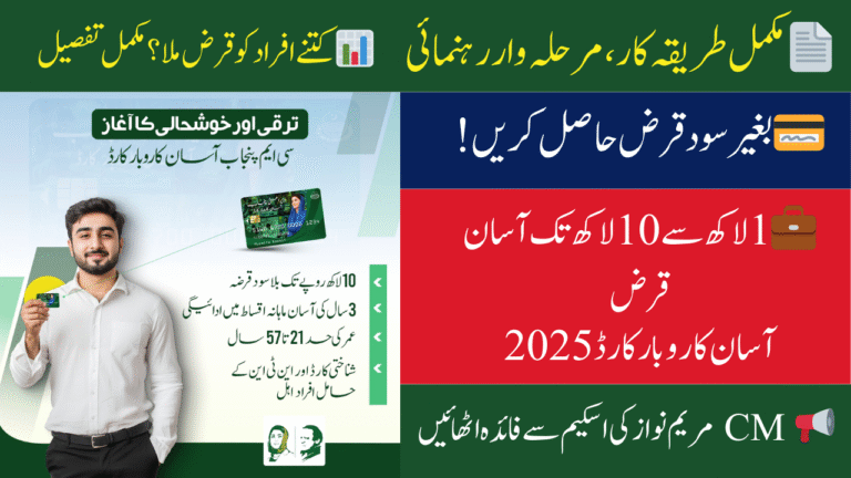 How to Apply for Punjab Asaan Karobar Card Scheme 2025