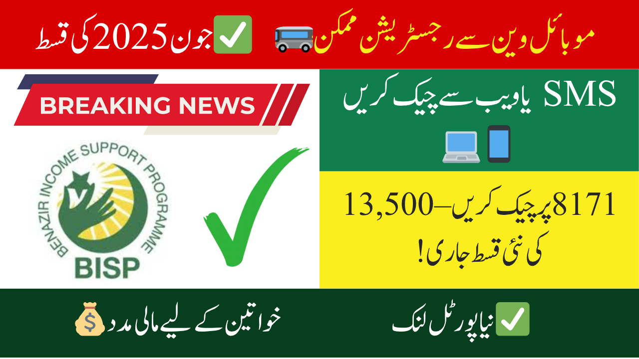 How to Check BISP Eligibility via 8171 Portal 2025