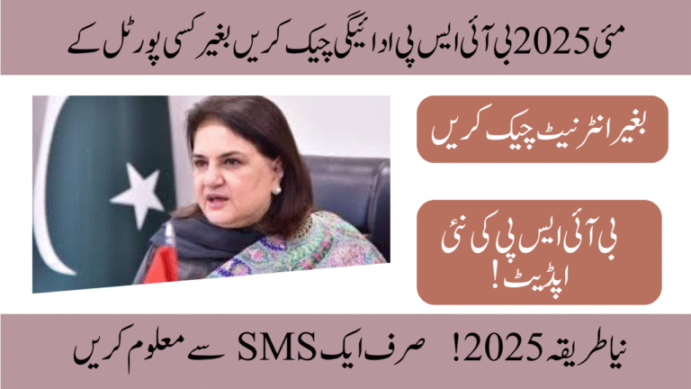 Ways to Check BISP May 2025 Payment Without Portal