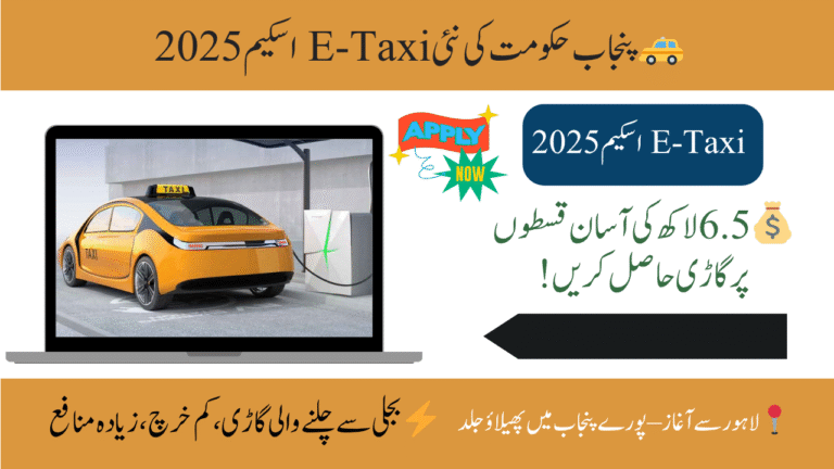 CM Punjab e-Taxi Scheme 2025