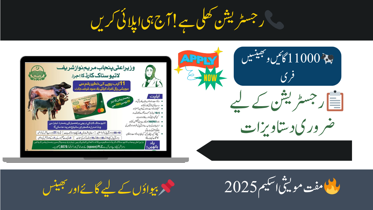 Essential Docs for Free Livestock by CM Punjab Program